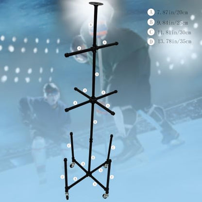 Hockey Drying Rack,Hockey Gear Drying Rack,Hockey Equipment Rack,Hockey Equipment Drying Stands,Tactical Work Gear Rack,Ice Hockey Stands,Hockey Stand,Hockey Equipment Dryer Rack(Black