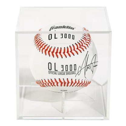 Franklin Sports Display Case – Memorabilia – UV Protected – Sport Collectibles - Baseball - Batting Gloves - Basketball - Soccer Ball - Football - style: Baseball