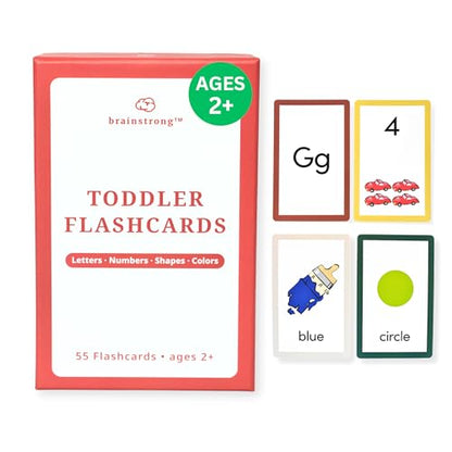 Toddler Essential Flashcards | Letters, Numbers, Shapes, & Colors | Ages 2-5 | Supports PreK & Kindergarten Curriculum | Premium 50 Flash Cards - style: Toddler