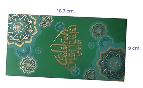 Pack 6 Islam Money Envelopes with 6 Styles AMN-456 Eid Mubarak Arabic Calligraphy Cash Holder for Kids Muslim Eidil Fitr Ramadan Gift (Color Set 1) - color: Color Set 1