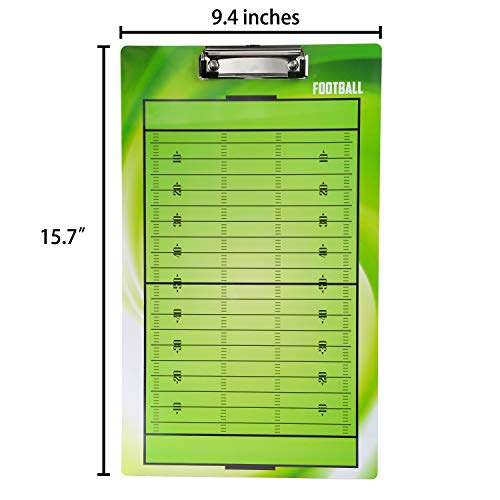 BETTERLINE Football Coaching Board Double Sided Dry Erase Clipboard Sports | American Coaches 2 Erasable Pens Sports Strategy Tool Dry Erase Coaching Board Team Practice Essential Sports Tool