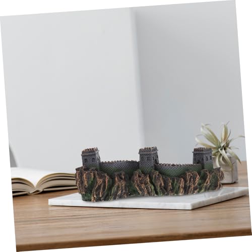 Hemoton Bridge of China Sculpture Model Mountain for Fish Tank Bubbler Decor Unique Decorative