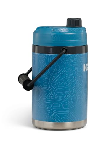 Igloo Trailmate Hybrid 54 oz Insulated Water Bottle, Large Sports Water Jug, Beverage Cooler, Modern Blue - color: Modern Blue