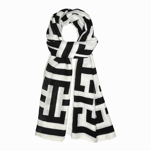 FINIZO Women's Fashion Scarves, Lightweight Cotton Blend Neck Scarves - color: 44