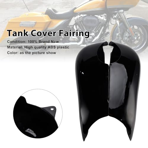 Tank Cover Fairing for Harley Street Glide Road Glide 2009-2024 - ABS Plastic Bolt-On Tank Console Overlay - Replacement for OEM 61459-09 61461-09 - Fits Touring Models with Stock Seat