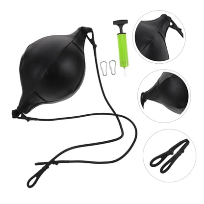 Balacoo 1 Set Boxing Reaction Pu Punching Ball Double End Hanging Speed Training Bag for Boxing Martial Arts Reflexes Coordination
