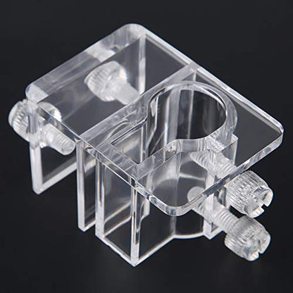 ZJchao Aquarium Tube Fixture Holder, Fish Filter Clamp/Holder Aquarium Plant Holder Clear 20mm Acrylic Aquarium Hose Tube Fixing Pipe Clamp/Holder Fish Hanger for Holding Doing Pump Soft Hose