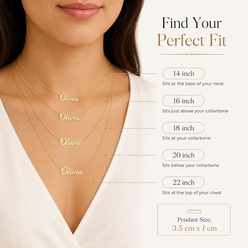 Personalized Vermeil Name Necklace – Custom 14K Gold Plated 925 Sterling Silver Name Necklace, Cursive Script Name Pendant, Handmade Gift for Women, Mom, Bridesmaid, Birthday Jewelry