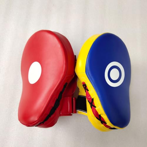 1pc Boxing Pad for Martial Arts Training Kickboxing Practice Focus Mitt with Premium Safety Material Curved Hand Target for Muay Thai MMA Sparring and Taekwondo Random Color