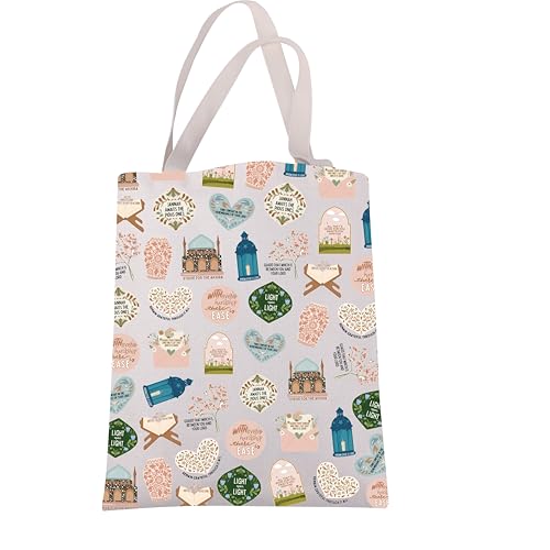 JXGZSO Righteous Islamic Tote Bag Islamic Planner Gift Hijabi Shoulder Bag