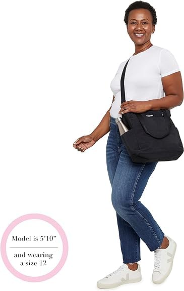 Baggallini Carryall North/South Tote - color: Mulberry