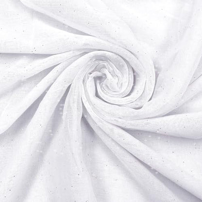 woogwin Women's Scarf Lady Light Soft Fashion Solid Shawl Wraps - color: Glitter White