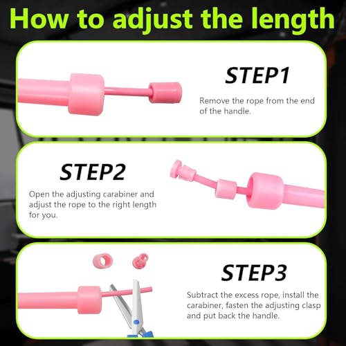 Adjustable Jump Rope for Fitness and Exercise – Skipping Rope for Cardio, Boxing, and Weight Loss – Speed Rope - color: Pink