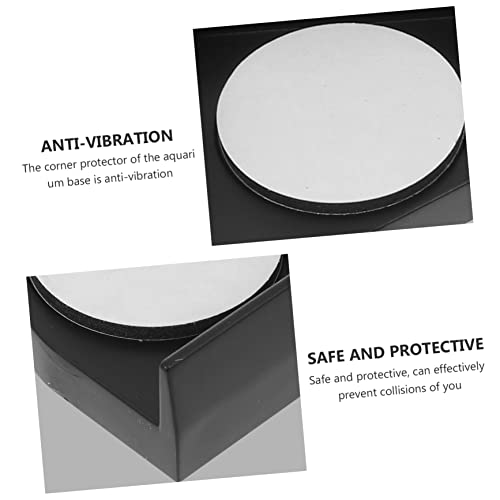 4pcs Corner Protector Pads for Fish Tanks -Collision Cushion Guards Thickened Base Corner Protectors for Aquarium Stability and Safety