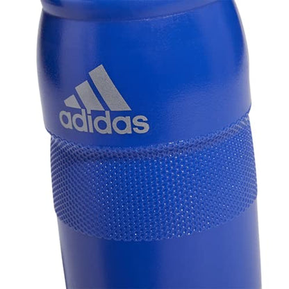 adidas 750 ML (28 oz) Stadium Refillable Plastic Sport Water Bottle - color: Bold Blue/Silver Metallic