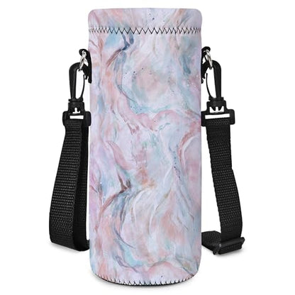 Neoprene Water Bottle Carrier Bag with Adjustable Shoulder Strap,Insulated Water Bottle Cover for Stainless Steel/Glass/Plastic Bottles - color: BC-60, size: 500ml
