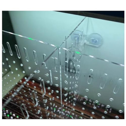 Aquarium Fish Tank Divider, Fish Tank Transparent Isolation Board Acrylic Separation Partition Network Partition Prevent Fish, Turtle Fight Attack Each Clear, - size: 38 X40cm