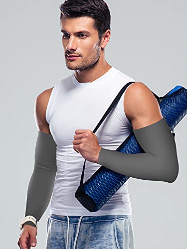 Bememo 9 Pairs UV Protection Sleeves Cooling Sleeves Long Arm Covers Arm Sleeves for Men and Women - color: Classic Colors