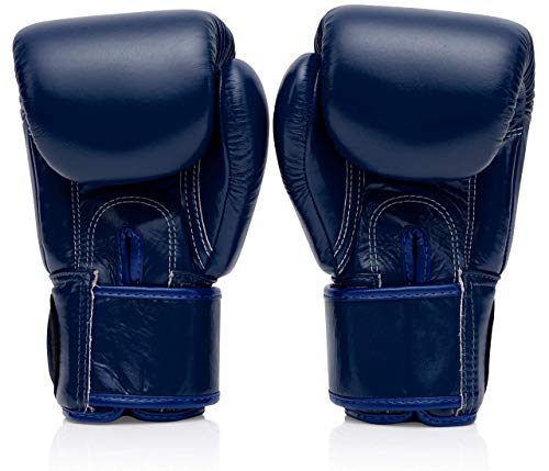 Fairtex BGV1 무에타이 복싱 트레이닝 스파링 장갑 남성, 여성, 아동용 | 프리미엄 품질, 경량 및 충격 흡수 복싱 장갑 - color: 블루., size: 14온스