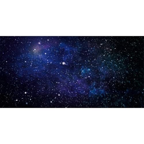 48x24 inches Galaxy Aquarium Backdrop Blue Starry Sky Fish Tank Background | AWERT Universe Space Nebula Stars Terrarium Background - size: 48x24in/120x60cm