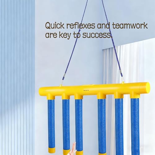 Reflective Drop Stick Challenge Game: 2026 Smart Light Reaction Trainer, 3-Speed Modes, Hand-Eye Coordination & Reflex Game for All Ages(Pink Remote Control Octopus)