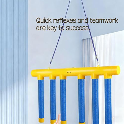 Reflective Drop Stick Challenge Game: 2026 Smart Light Reaction Trainer, 3-Speed Modes, Hand-Eye Coordination & Reflex Game for All Ages(Pink Remote Control Octopus)