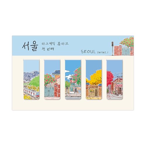 Monolike Magnetic Bookmarks Seoul Series.1, Set of 5 - color: Seoul Series.1