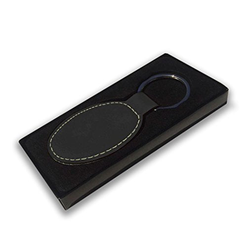 LaserGram Oval Keychain, Allah 1, Personalized Engraving Included (Black with Gold) - color: Black With Gold