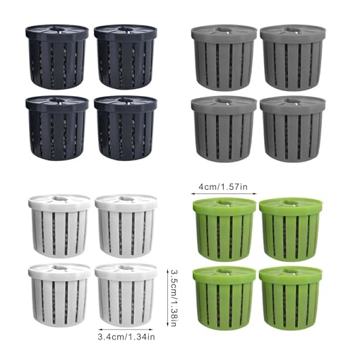 16lots Plant Container Aquariums Planting Basket for Homes and Public Aquariums Water Plant Fixing Basket - color: Black