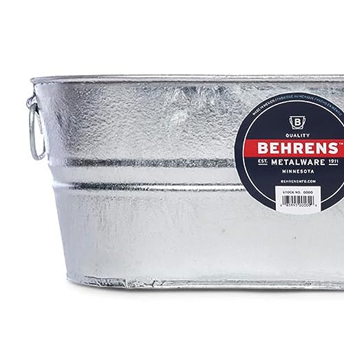 Behrens 0-OV 5-1/2-Gallon Oval Steel Tub - size: 5-1/2-Gallon