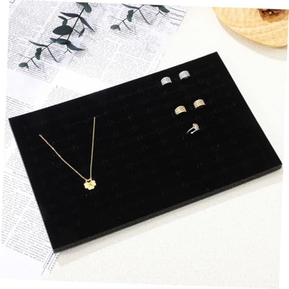 4pcs Black Sponge Organizer Box Inserts Soft Jewelry Display Cushion for Multifunctional Storage for Nail Art Accessories and Small Items Elegant Design for Easy Access