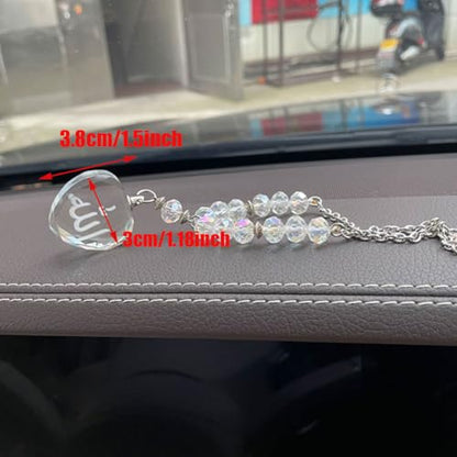 Muslim Crystal Beads Allah Heart car Pendant car Hanging