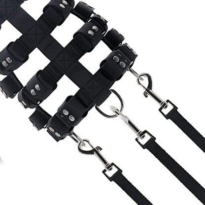 Dog Harness for Small Medium Large Dogs No Pull, Dog Weighted Vest, Tactical Dog Harness for Pit Bulls with Pockets (Adjustable Weight) - Weight Loss, Exercise, Walking, Muscle - size: Size L/Dog's Waist 29.5"-36.5"