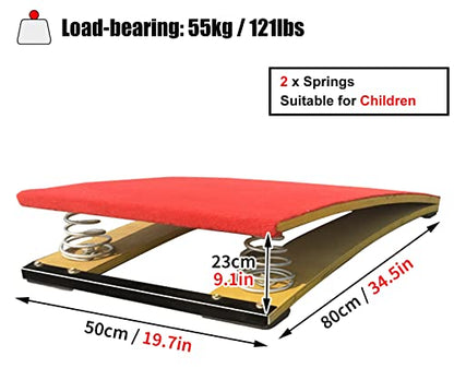 Gymnastics Springboard 2 Springs Springboard for Gymnastics, No Deformation Hardwood Equipment Springs Floor, Gymnastics Springboard for Martial Arts Vaulters