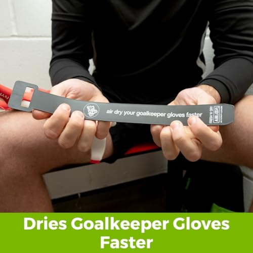 gloveglu Fresh 'n' Dry Airloop Goalkeeper Glove Dryer | Dual Airflow Loops Reduce Moisture & Odor | x2 Ventilated Air Loops for Faster Drying | Football Glove Drying Accessory for Training & Match Use