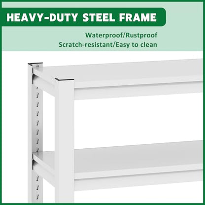 Adjustable 3-Tier Fish Tank Stand 40-50 Gallon Metal Aquarium Stand, Heavy Duty Reptile Tank Stand Rack 31.5 "L X 18 "W X 34" H, Suitable for Home and Office, Tank Not Included - color: Antique White
