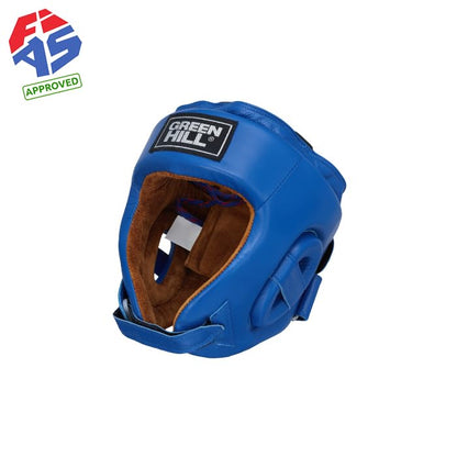 Boxing Headgear for Men & Women – MMA & Muay Thai Sparring Gear, Five Star AIBA-Approved Leather Head Guard - color: Blue