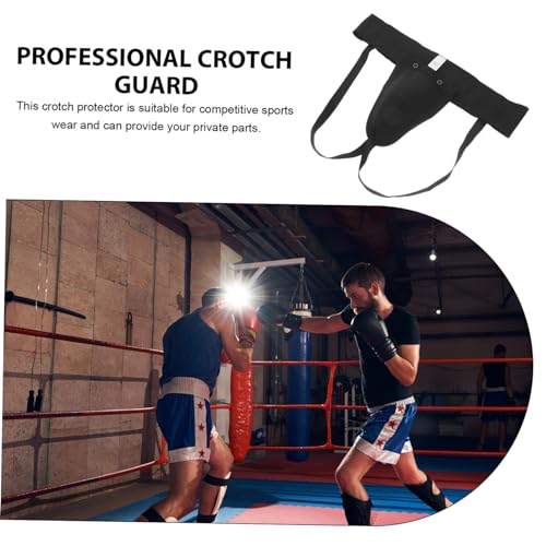 Breathable Groin Protector with Protective Cup for Men Comfortable Crotch Guard for Martial Arts Boxing Soccer Hockey Training Gear