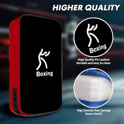 LuiceABC One Karate Taekwondo Boxing Kick Punch Adjustable Soft Shield Durable Training Pad for Boxing, Training and Protecting Your Palm, Wrist and Decreasing The Shock - color: Black