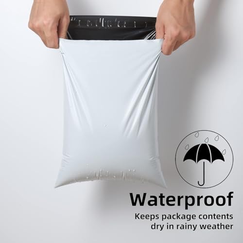 White Poly Mailers 12x15.5 in, Shipping Bags, 500 Pcs | Bulk poly mailers and shipping bags for clothes; mailing bags for packing shirts, hoodies, and apparel. - size: 12" x 15.5" 500pcs