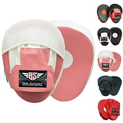 BeSmart Focus Punching Mitts Training Hand Pads for Kickboxing Muay Thai MMA Boxing Mitts Training Focus Punch Mitts Bags Hand Target Pads for Kids, Men & Women