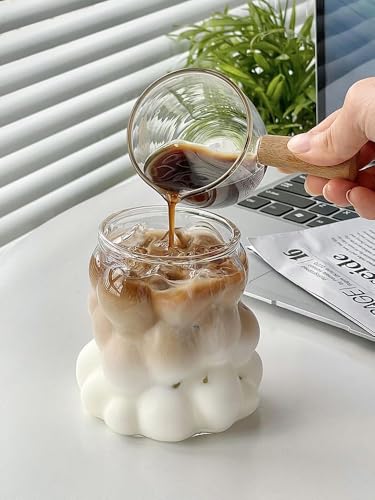 2pcs glass cup, Grape-Shaped Mug,Coffee Cup for Milk, Latte, Water, Juice - Universal Holiday Drinkware,Clear Glass Beverage Cup(grape) - color: Grape