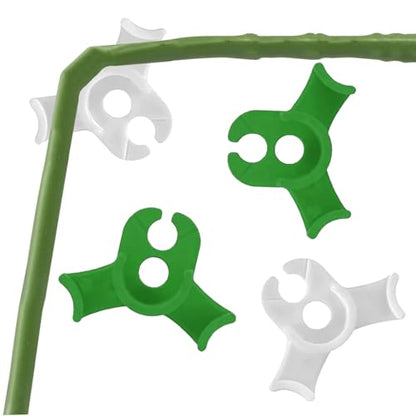 80 Pcs Low Stress Training Clips, 90 Degrees Plant Trainer, Bud Benders, Plant Stem Support Bender for Plants - White and Green - color: 80 Pcs White and Green