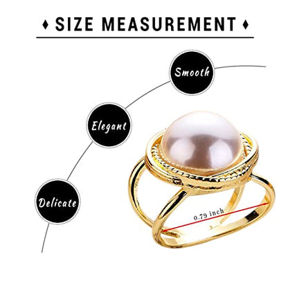 3pcs Fashion Scarf Ring Clip 3 Rings Silk Scarves Clip For Women Shawl Clip Buckle Gold Smooth Scarf Brooches Buckle - color: Scarf clip B-3PCS