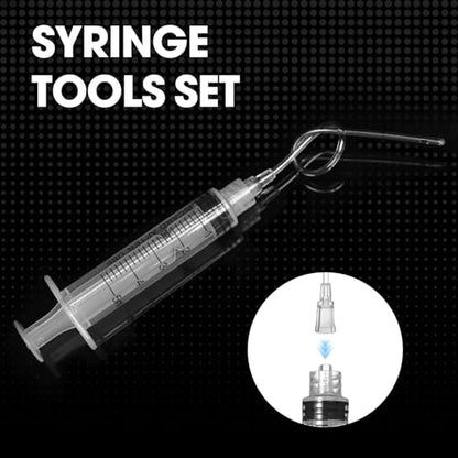 5ml Luer Lock Syringe with Cap and Soft Plastic Tube, Individually Wrapped 10 Pack, Suitable for Pet Liquids Feeding - size: 5ml - 2.0mm Tube
