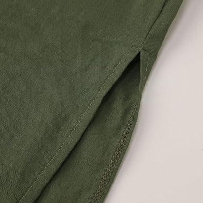 Men’s Muslim Islamic Thobe Robe Kaftan Long Sleeve Jubba Arabic Saudi Style Embroidered Formal Gown A11 - color: Green, size: X-Large