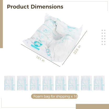 Foam Bags For Shipping 16 PCS 18×23 Inch, Handy Temperature-Activated Expanding Pouches, Instant Pack Quick Packaging - Protective Parcel Solution - color: 16 PCS, size: 23 × 18 inch