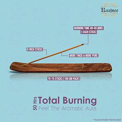 Pure Frankincense & Myrrh Incense Sticks, 100%-Natural Charcoal Free Organic Non Toxic Clean Burning Handmade Insence Sticks 100 gm Pack, Meditation Gifts – Spritual Cleansing - color: Frankincense
