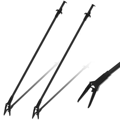Gisafai 2 Pcs Plastic Aquarium Tongs Long Aquarium Tweezers Multi Purpose Trimming Feeding Aquariums Tools for Fresh Water Saltwater Fish Tanks Coral Plant (27 Inch) - size: 27 Inch