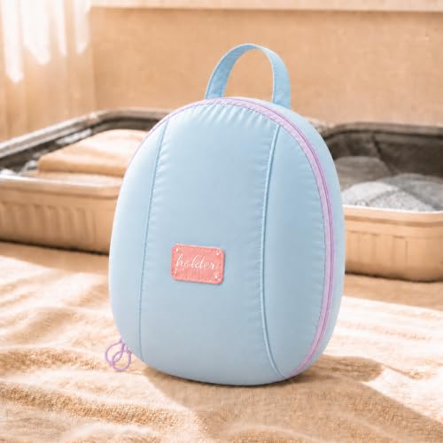 3-in-1 Travel Storage Bag - 7.8×3.5×9Inch, Multi-Compartment Luggage Organizer for Clothes/Underwear，Pink & Blue - color: Pink & Blue